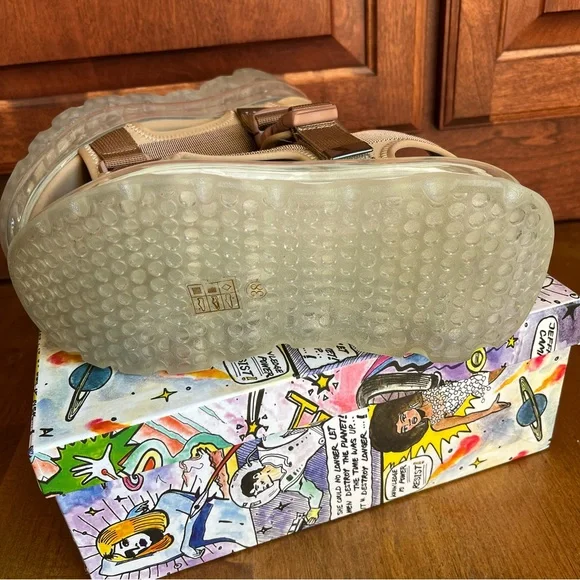 Jeffrey Campbell Women’s Elizondo Nylon Straps Platform Sandals Nude 38 - Picture 16 of 16